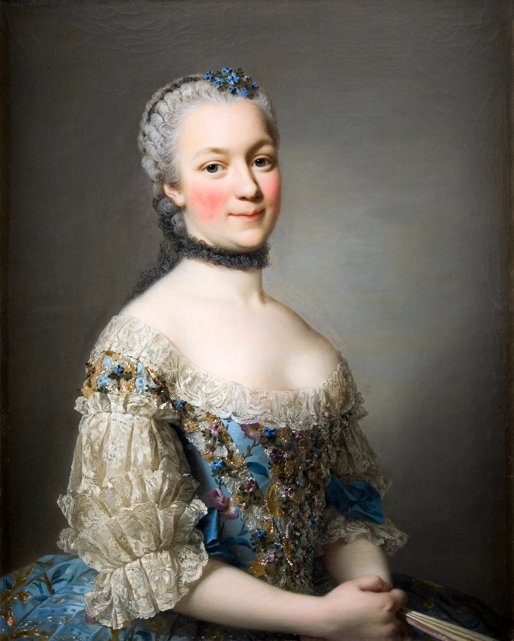 Portrait de Katarzyna Zamoiska peint par Roslin - Alexander Roslin