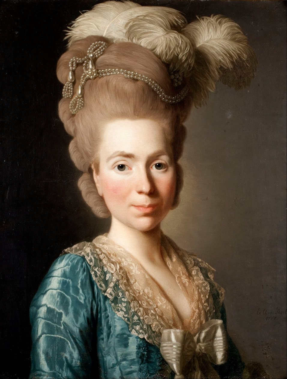Portrait de la princesse Natalia Petrovna Golitsyn, née Tjernysjev - Alexander Roslin