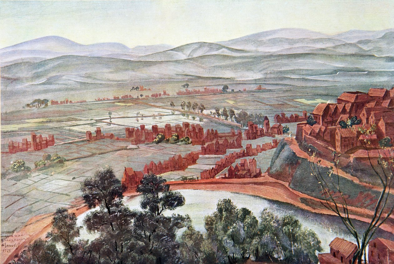 Tananarive, vue du Palais de la Reine, de Dessins et Peintures d
