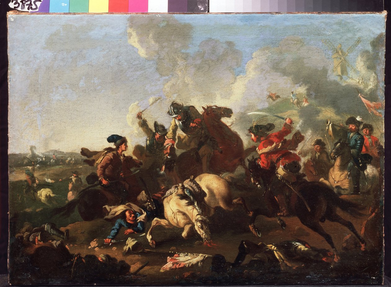 Scène de la bataille de Poltava - Alexander von Kotzebue