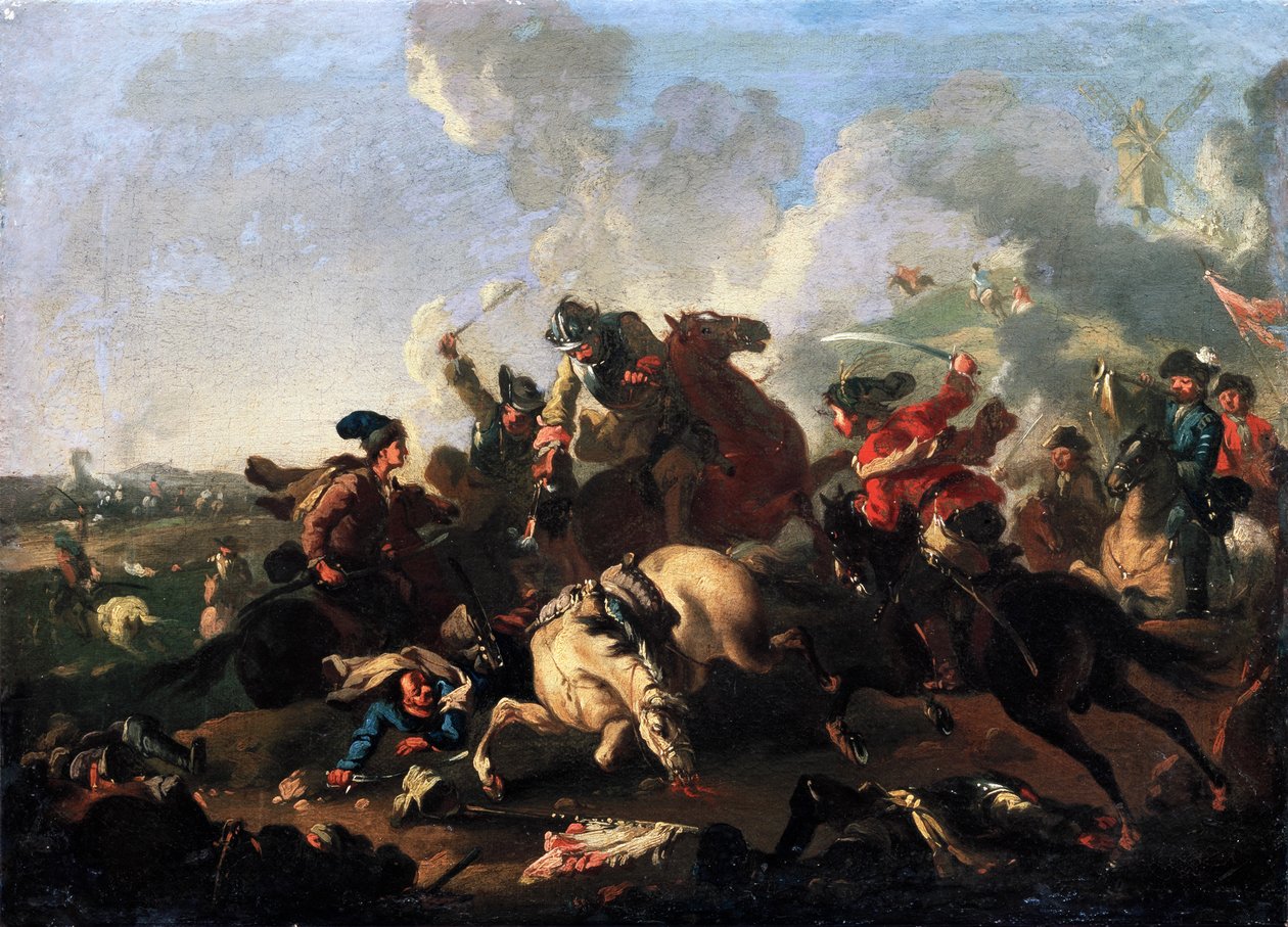 Scène de la bataille de Poltava - Alexander von Kotzebue