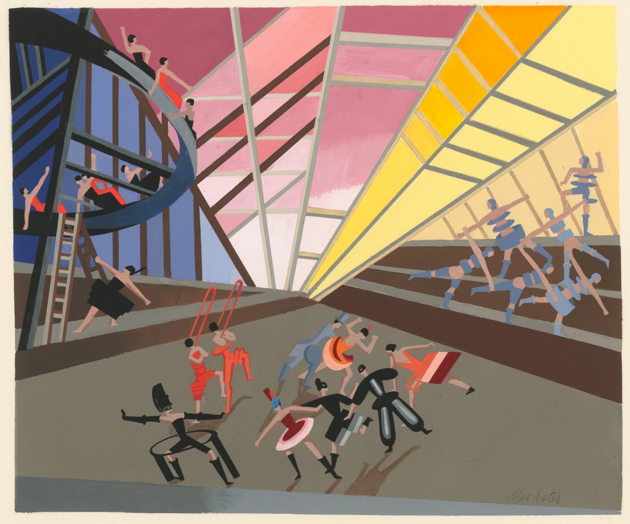 Décor de théâtre, 1930 - Alexandra Alexandrowna Exter