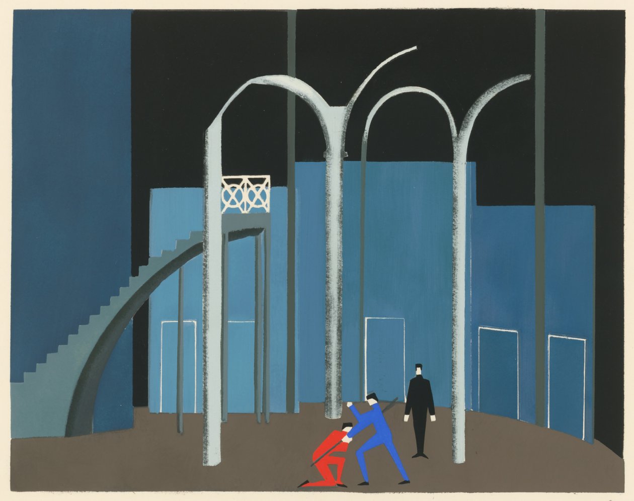 Décor de théâtre, 1930 - Alexandra Alexandrowna Exter