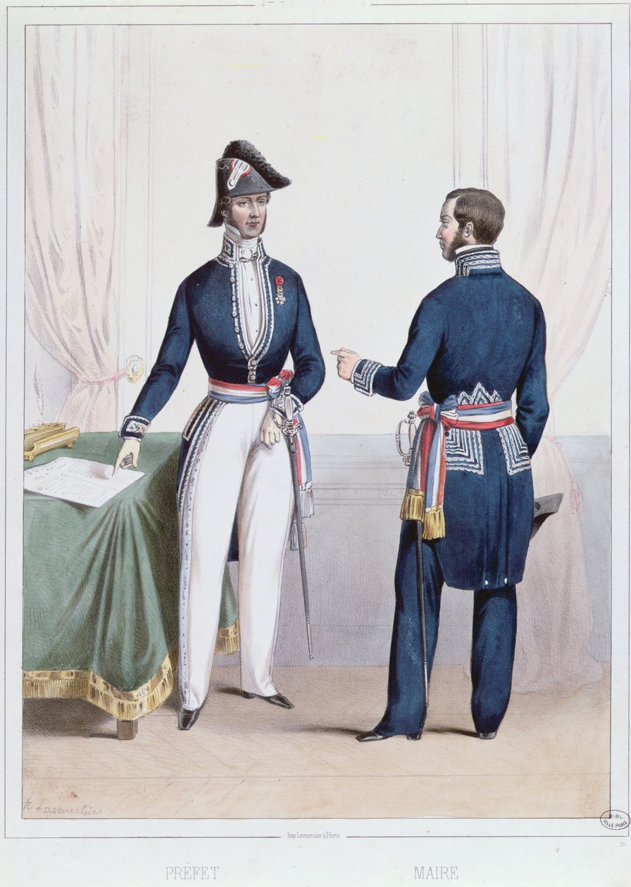 Préfet et maire français pendant la période (1830-47) de la Monarchie de Juillet en France - Alexandre Lacauchie