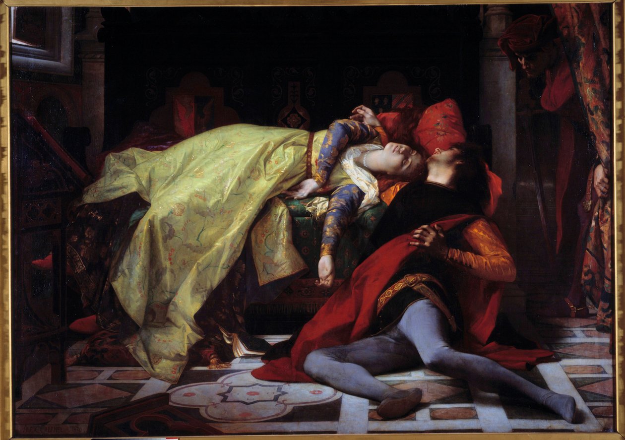 Mort de Francesca de Rimini et Paolo Malatesta (1284) - Alexandre Cabanel