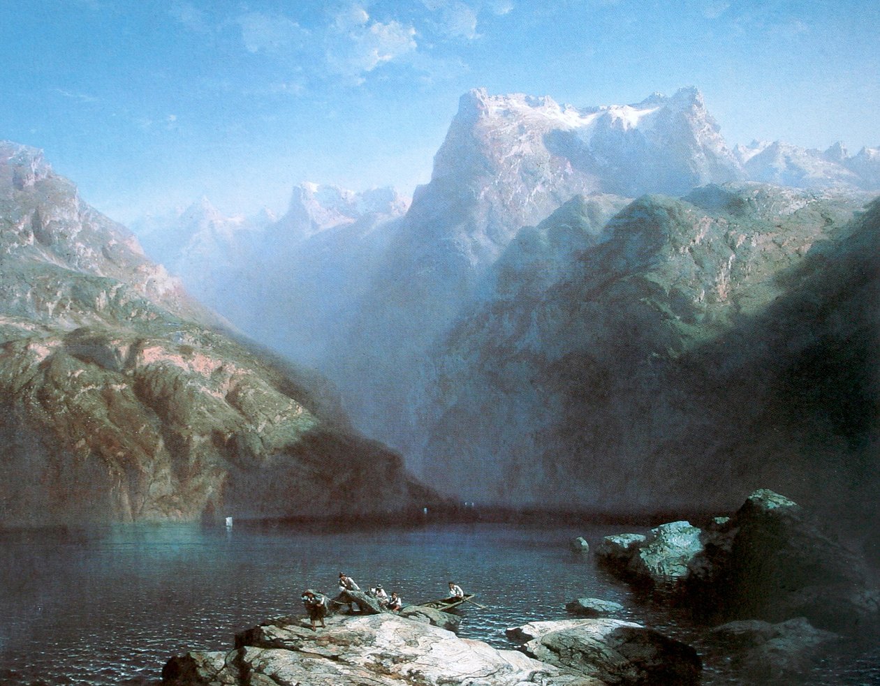 French : Le lac des Quatre-Cantons (Symphonie en bleu) - Alexandre Calame