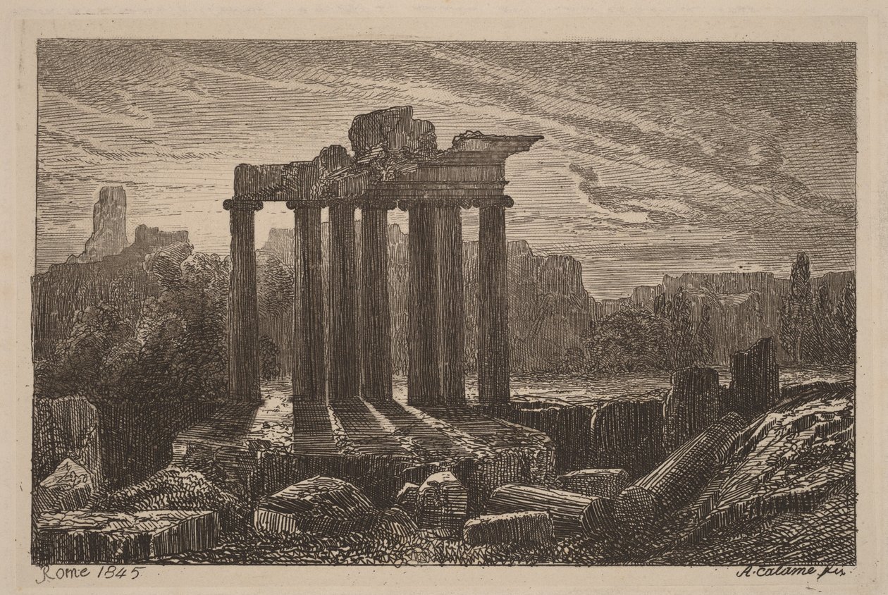 Ruines romaines - Alexandre Calame