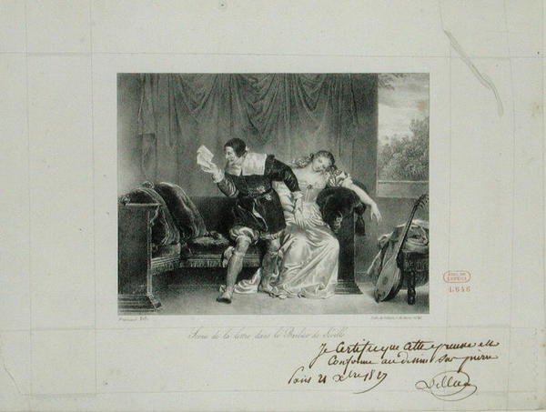 Scène de la lettre de l