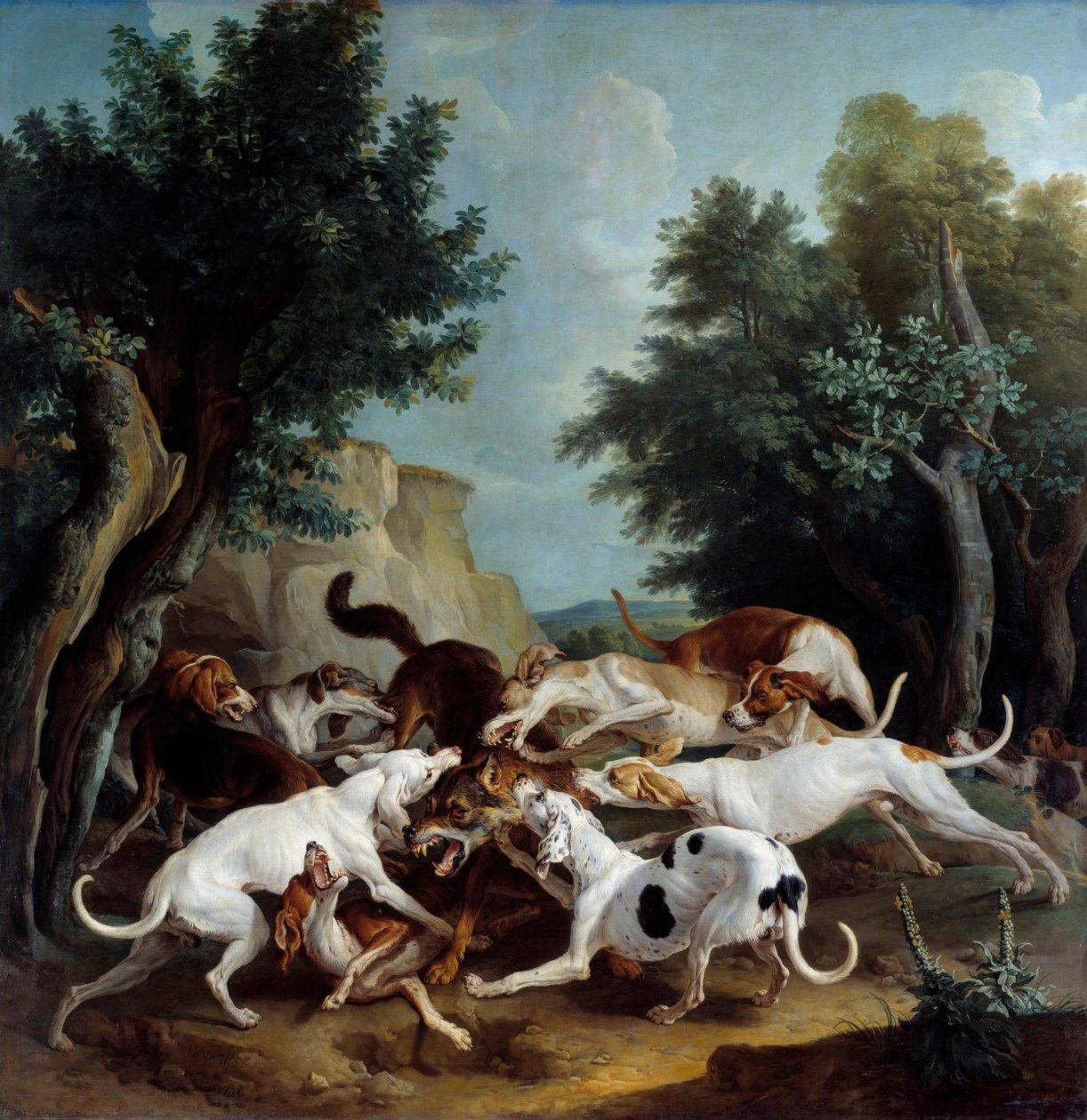 Chasse au loup - Alexandre Francois Desportes
