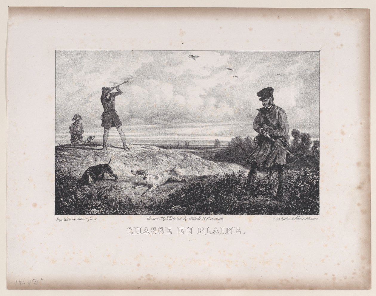 Chasse dans le champ, de la série Scènes de chasse, 1829 - Alexandre Gabriel Decamps