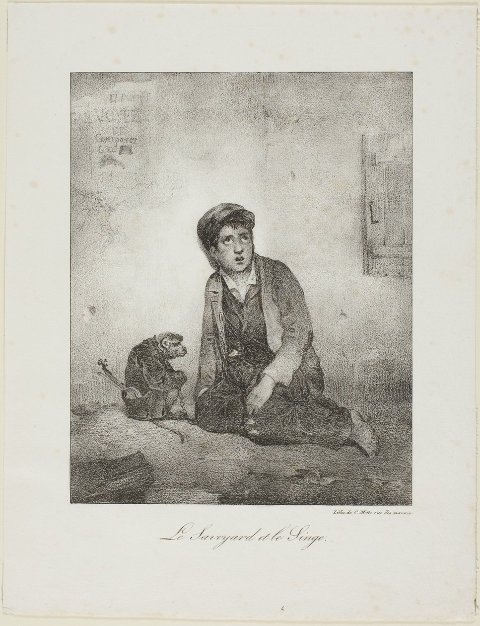 Le Savoyard et le singe - Alexandre Gabriel Decamps