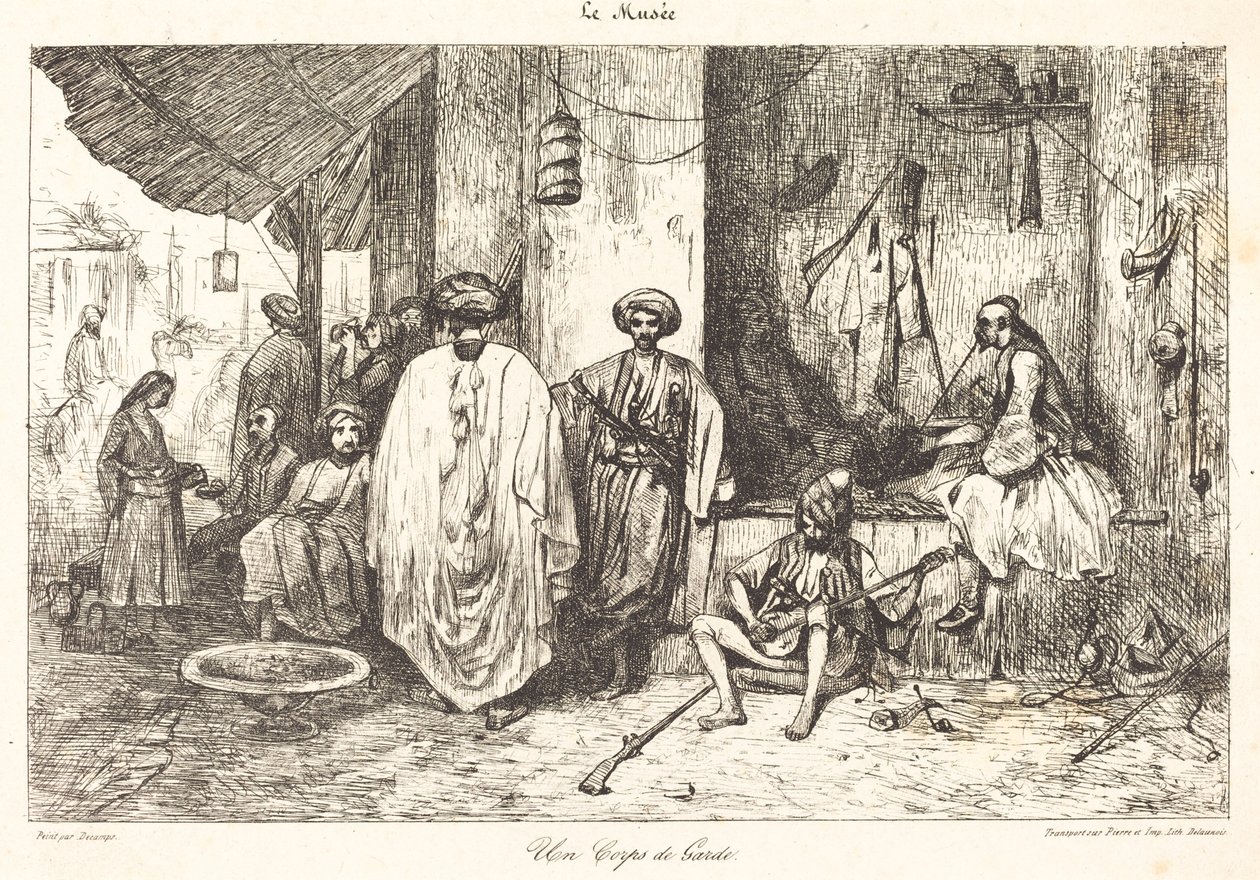 Un corps de garde - Alexandre Gabriel Decamps