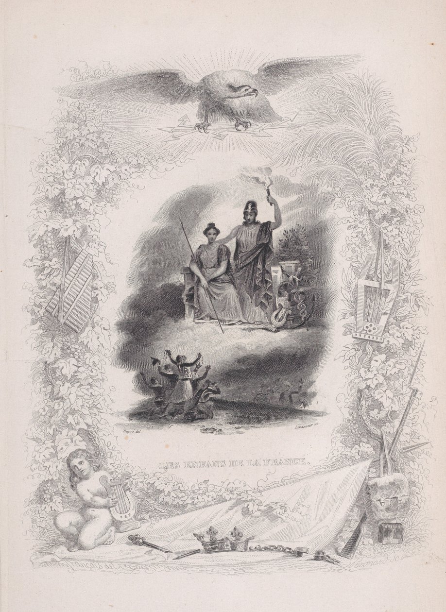 Les Enfants de France, des Chansons de Béranger, 1829 - Alexandre Gustave Adolphe Levasseur