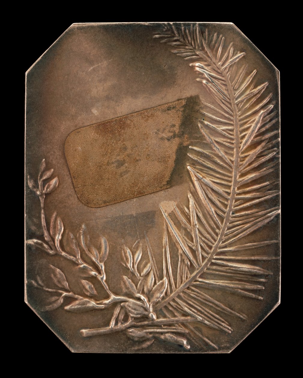 Branches entrelacées de laurier et de verdure [verso], 1897 - Alexandre Louis Marie Charpentier