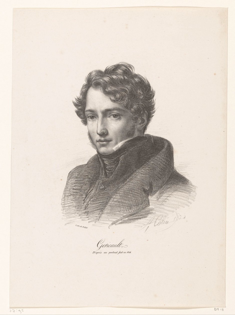 Portrait de Théodore Géricault - Alexandre Marie Colin
