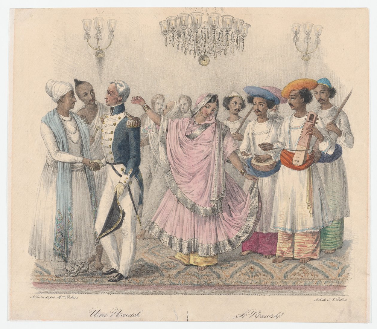 Une Nautch, de Vingt-quatre Planches Illustratives des Mœurs Hindoues ...