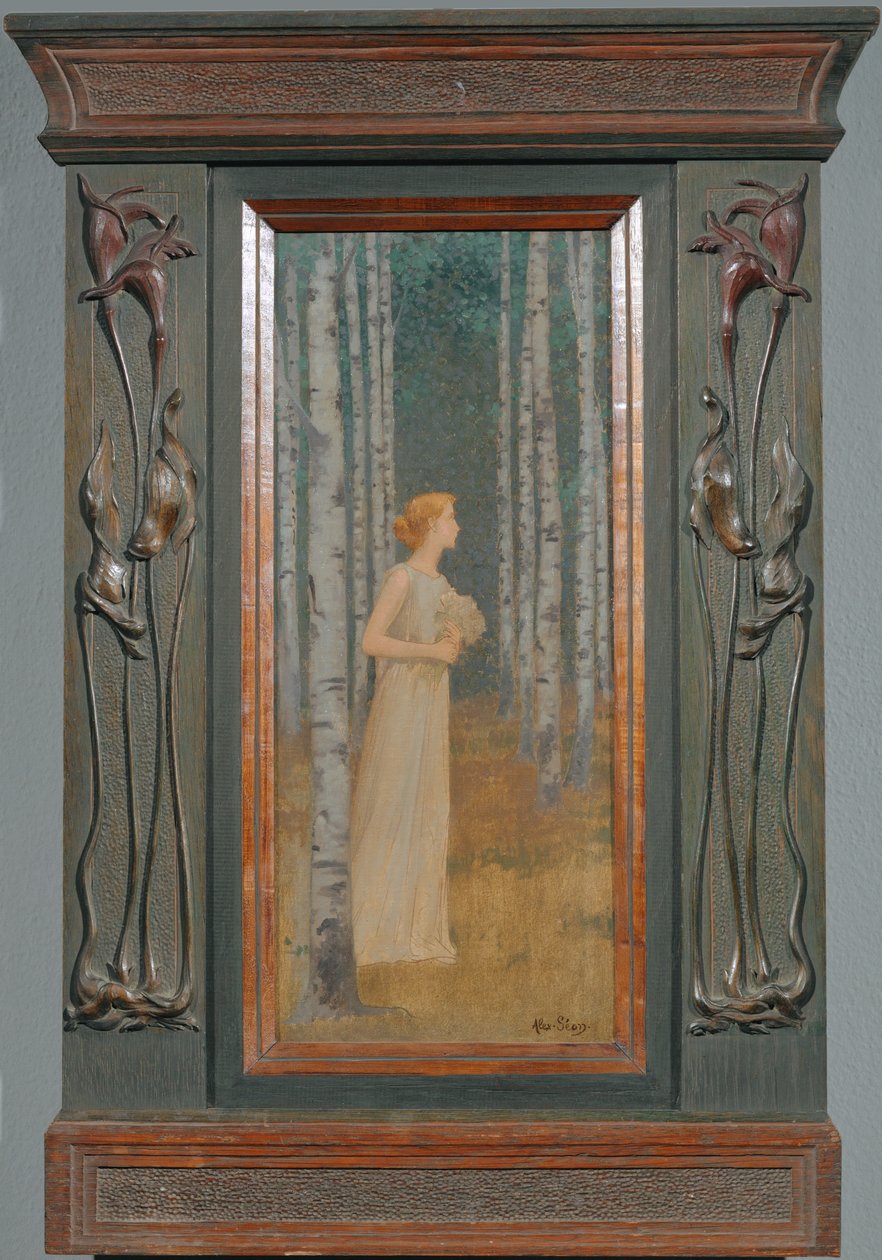 Une femme qui passe (peinture sur toile) - Alexandre Seon