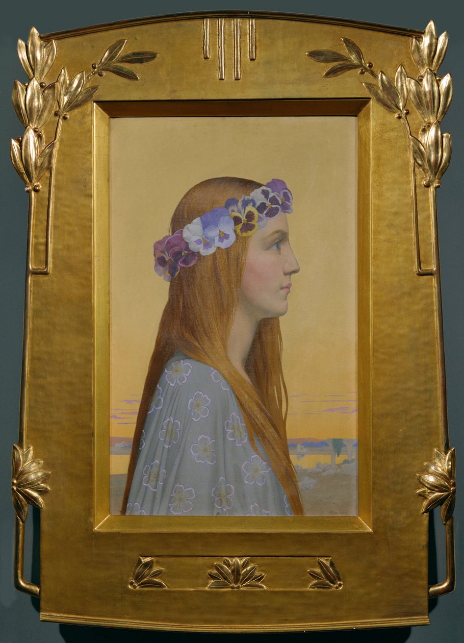 La Pensée (peinture sur toile) - Alexandre Seon