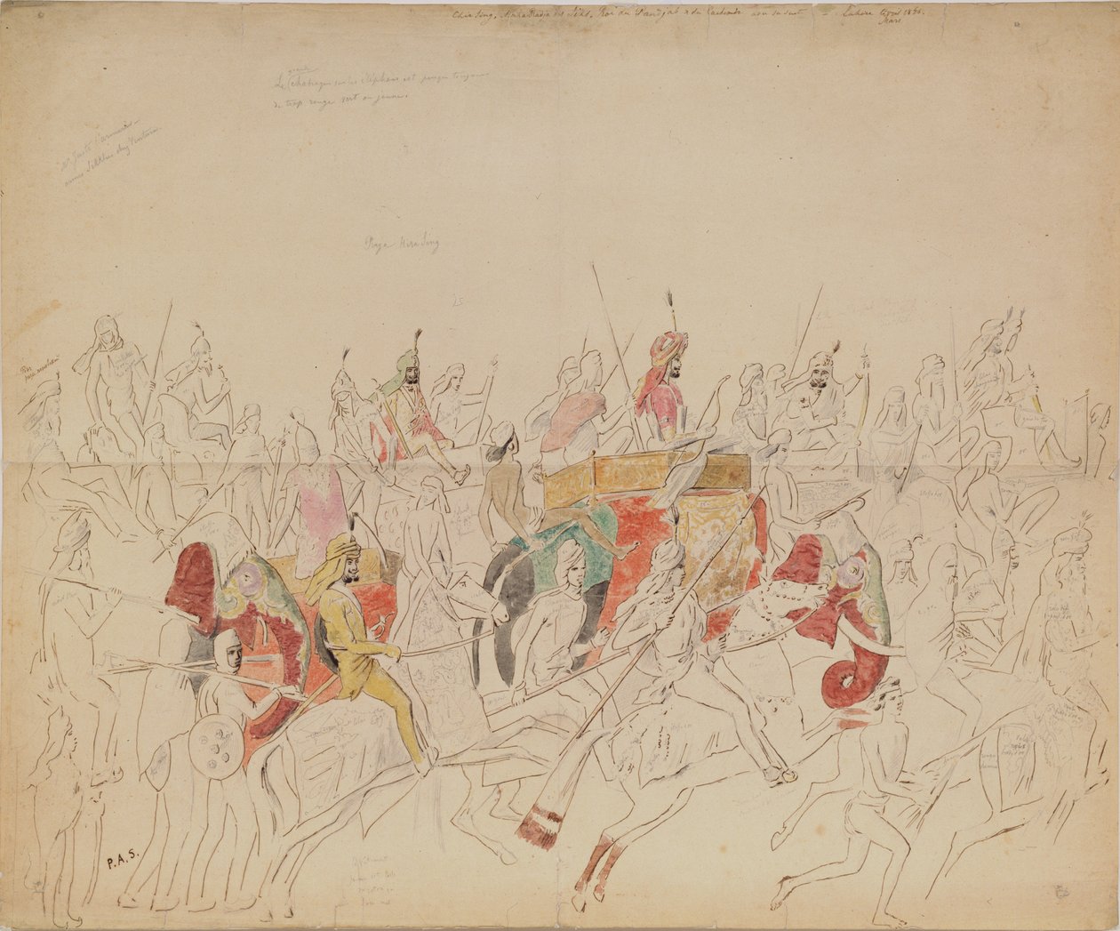 Maharaja Sher Singh du Punjab et sa cour - Alexei Dmitriyevich Saltykov