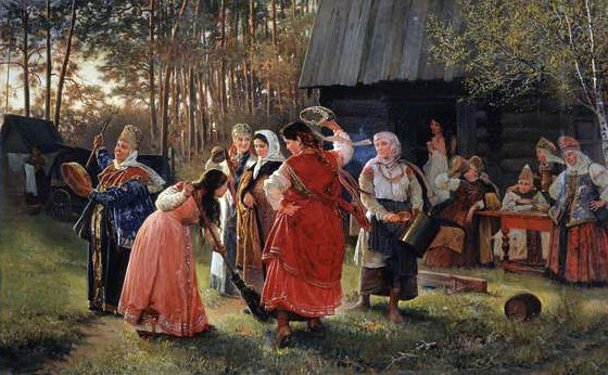 Fête de filles, 1889 - Alexei Korsuchin