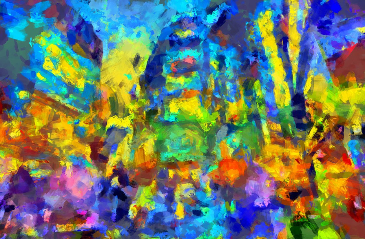 Heure de pointe,2020,(mixed media) - Alexei Makhov