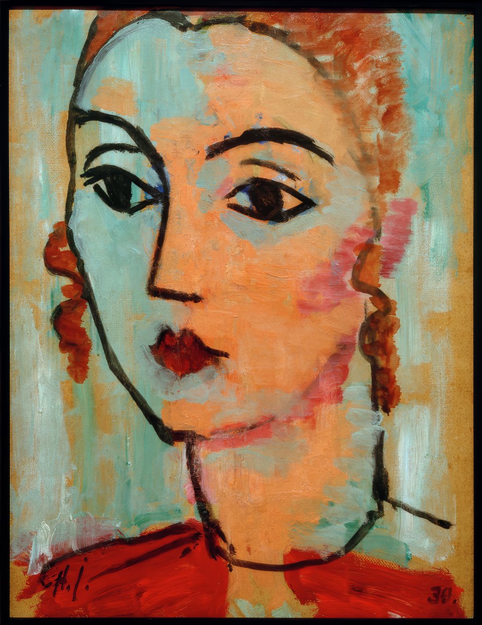 Portrait de Lisa Kümmel - Alexej von Jawlensky