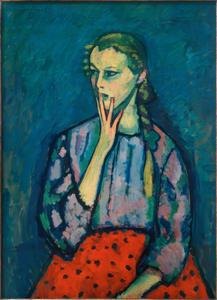 Portrait de jeune fille, 1909 - Alexej von Jawlensky