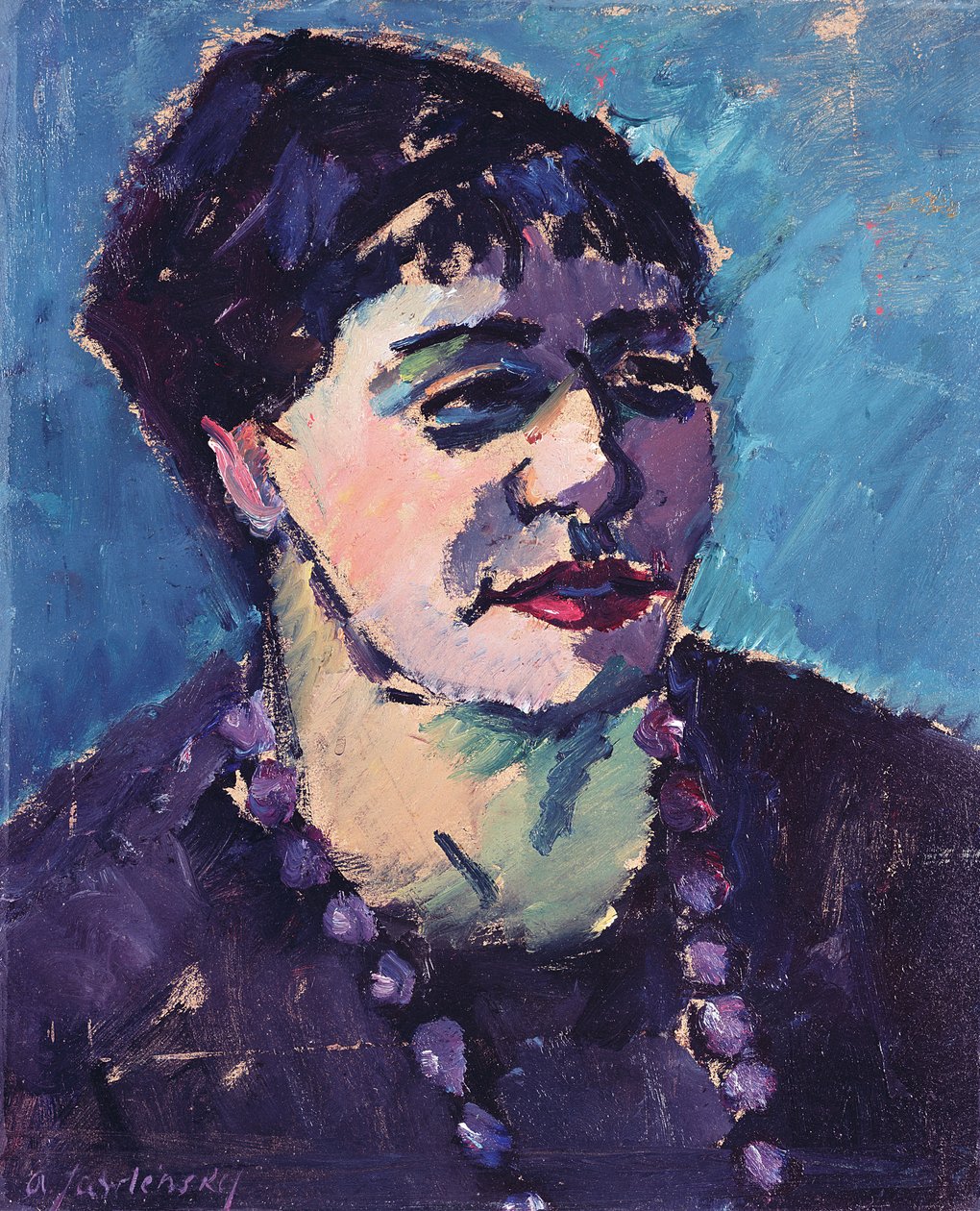 Portrait de Mme Epstein - Alexej von Jawlensky