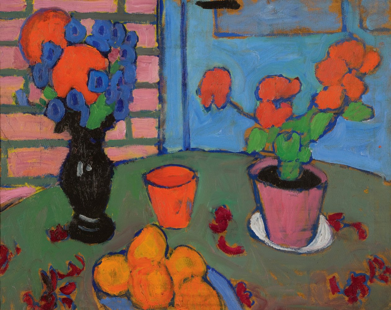 Nature morte avec des fleurs et des oranges - Alexej von Jawlensky