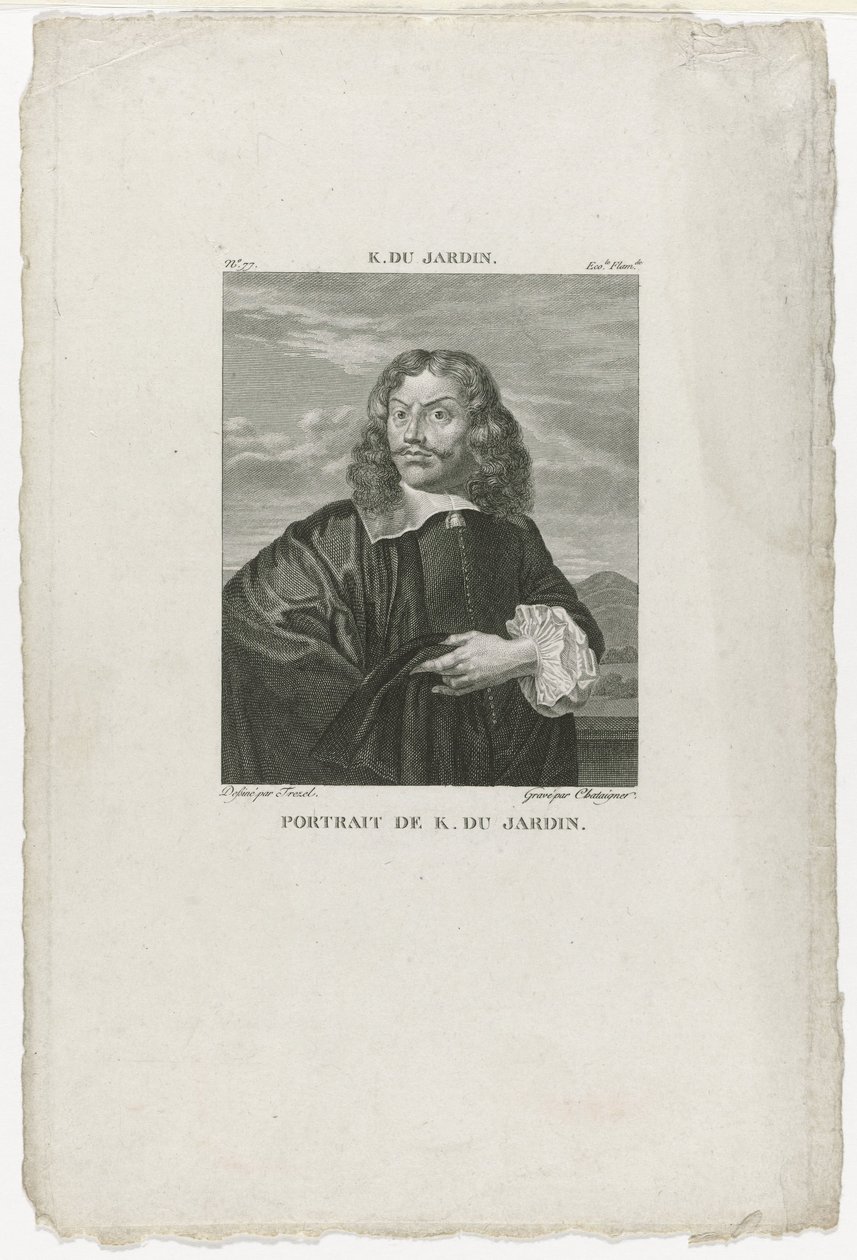 Portrait de Karel Dujardin Galerie du Musée Napoléon (titre de la série) - Alexis Chataigner
