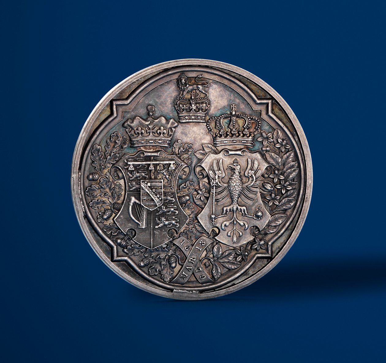 Médaille commémorant le mariage du duc de Connaught et de la princesse Louise de Prusse, 1879 - Alfred and Wyon, Joseph Shephard Wyon