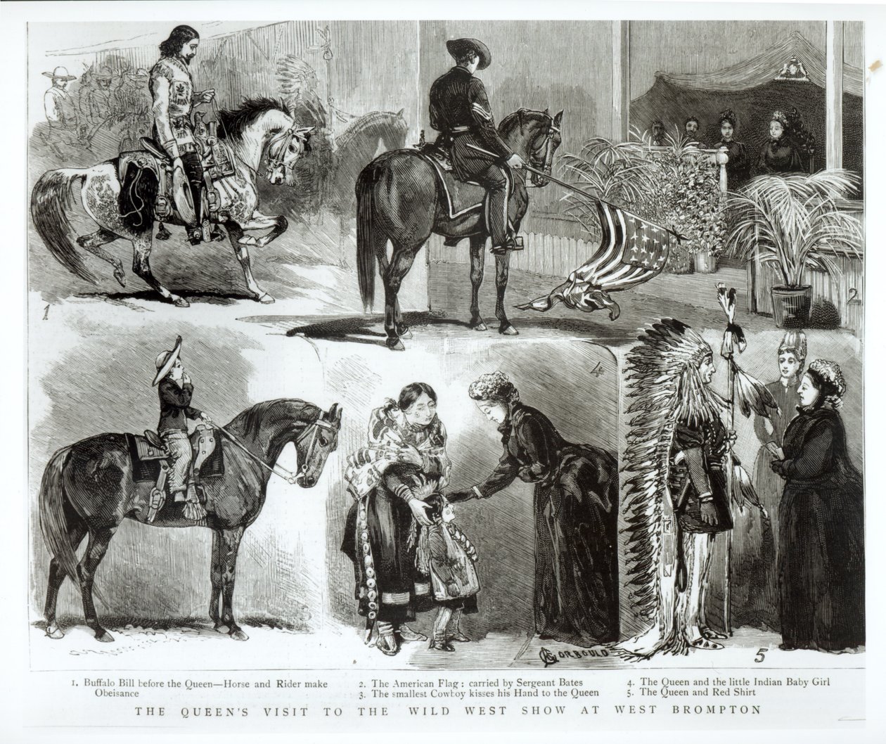 La visite de la reine au Wild West Show à West Brompton, 1887 - Alfred Chantrey Corbould