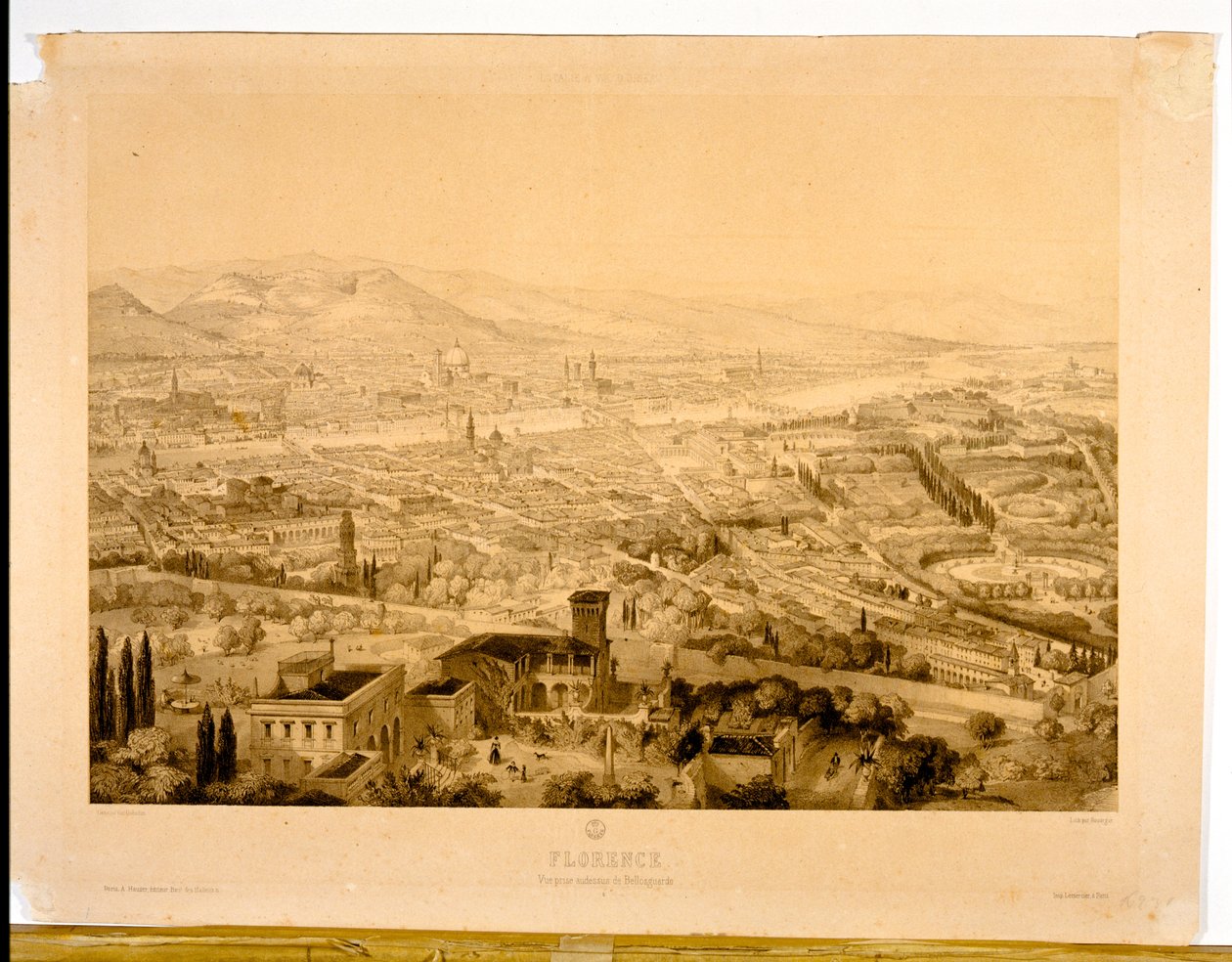 Florence, vue depuis Bellosguardo - Alfred Guesdon