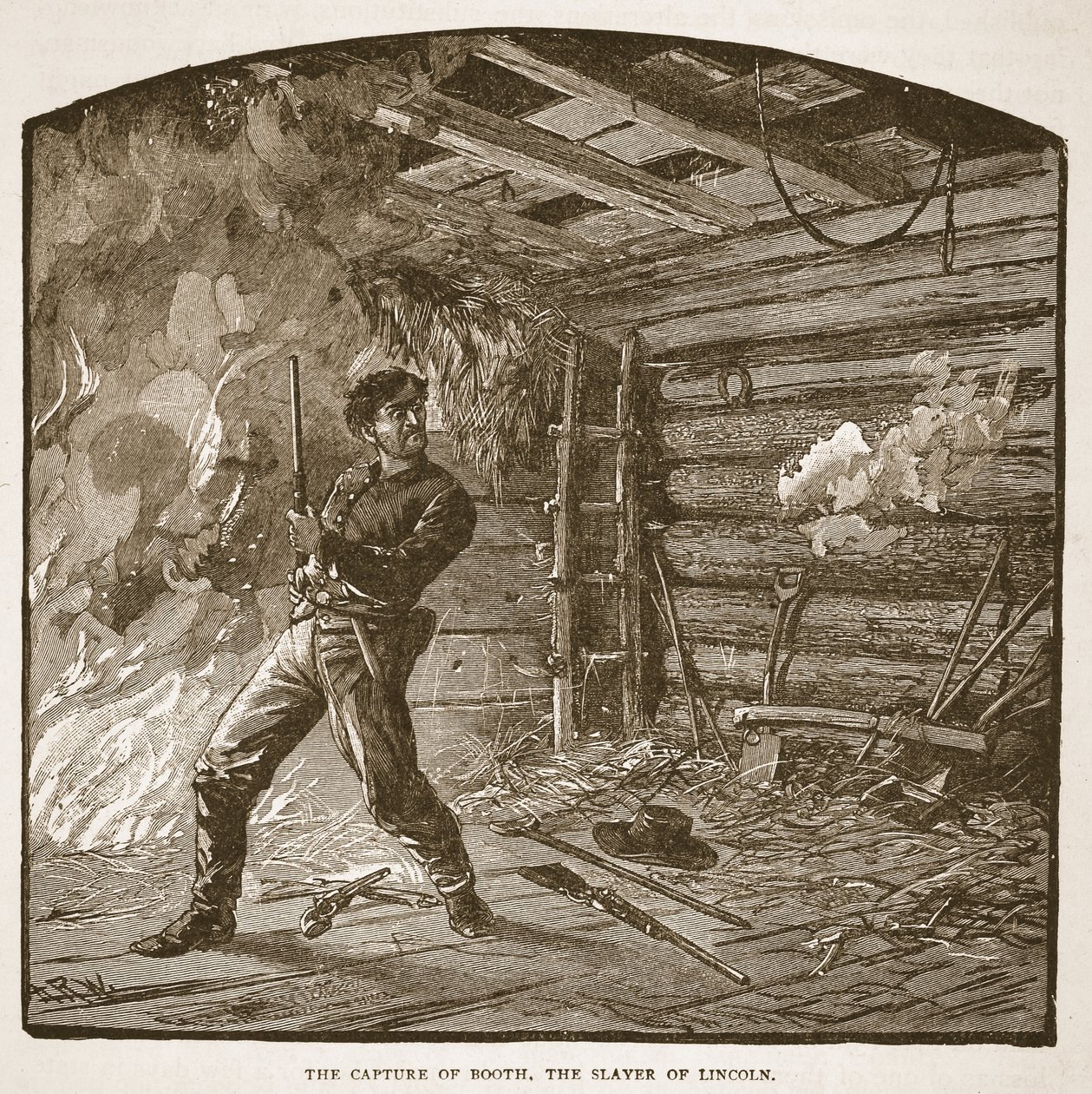 La capture de Booth, le meurtrier de Lincoln, d