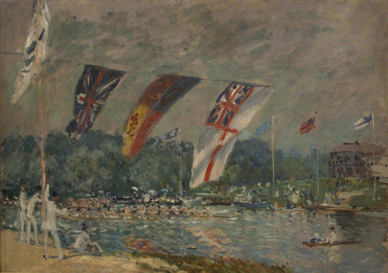 Les régates à Molesey - Alfred Sisley