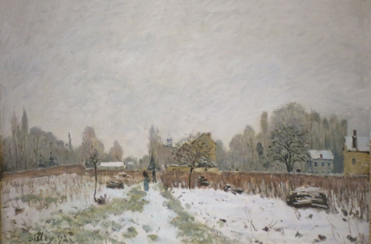 Louveciennes sous la neige - Alfred Sisley