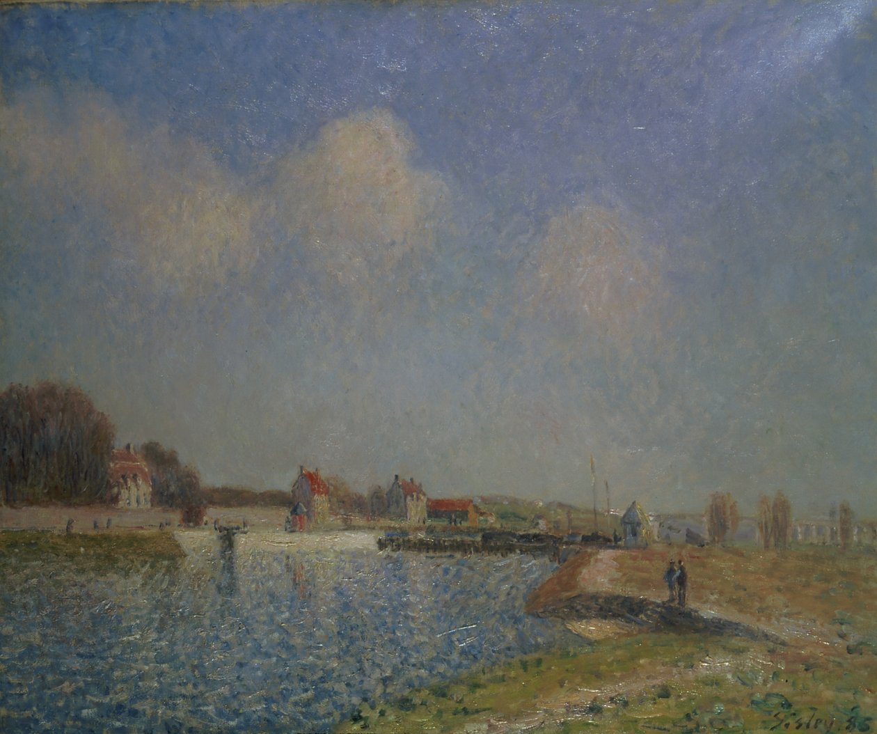 Le Loing à Saint-Mammès, 1885 - Alfred Sisley