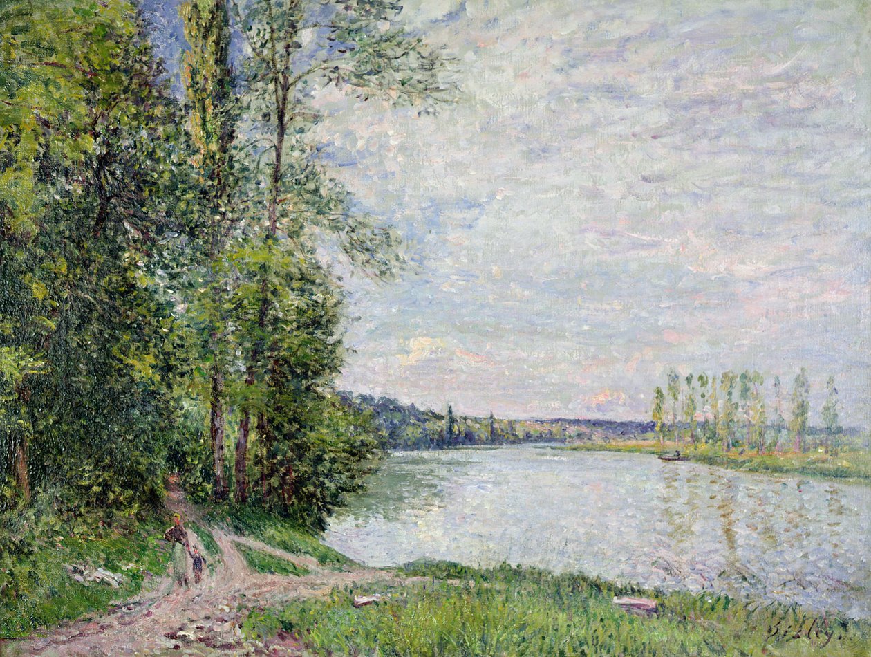 La Route Riverside de Veneux à Thomery, 1880 - Alfred Sisley