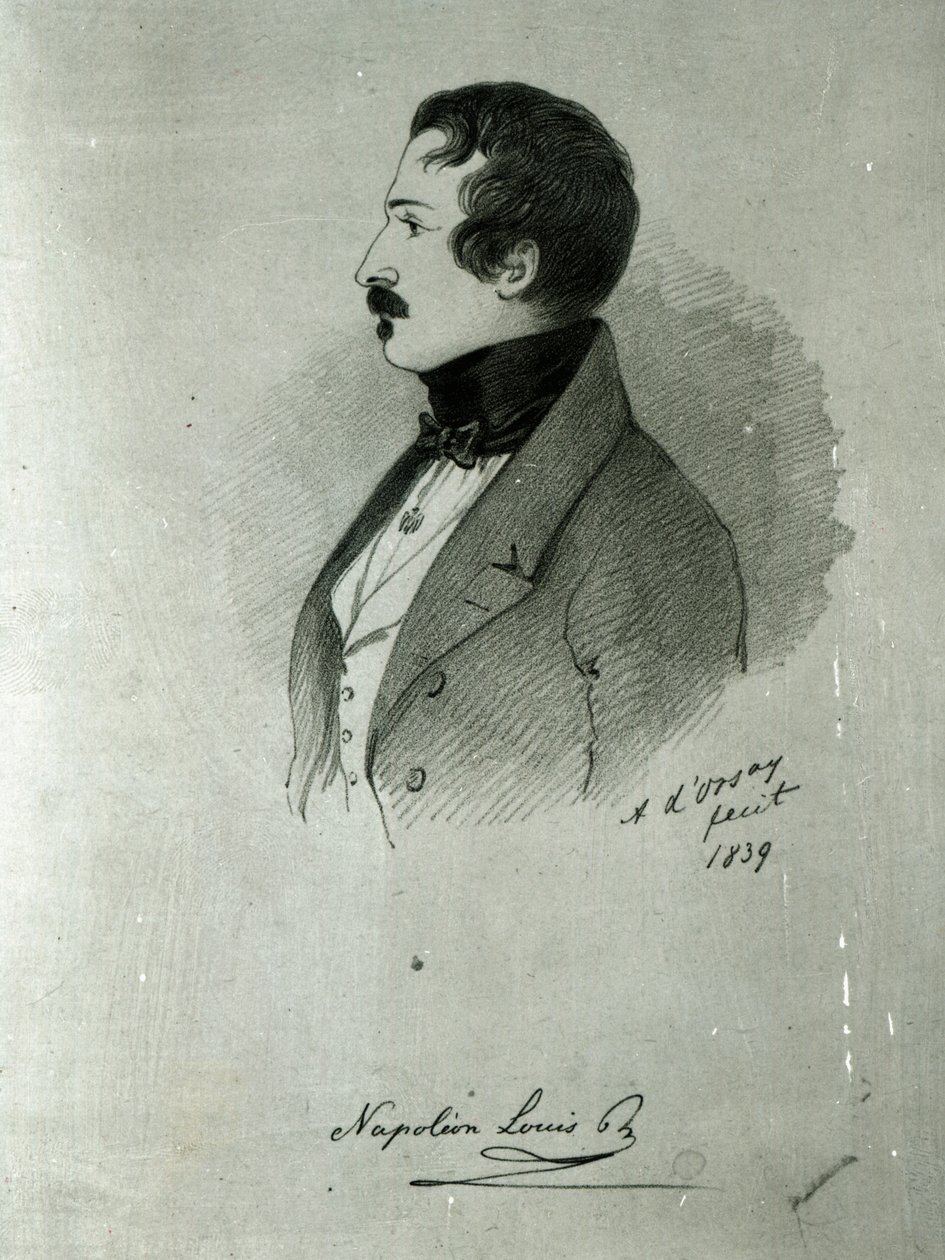 Portrait de Napoléon III (1808-73) jeune homme, 1839 - Alfred d