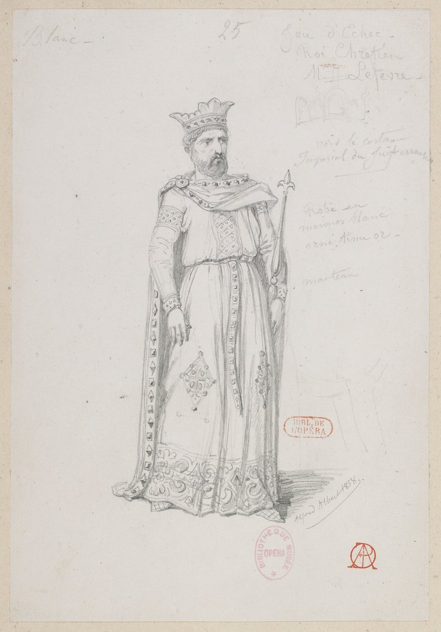 Halévy - La magicienne - maquettes de costumes par Alfred Albert - 25. Jeu d
