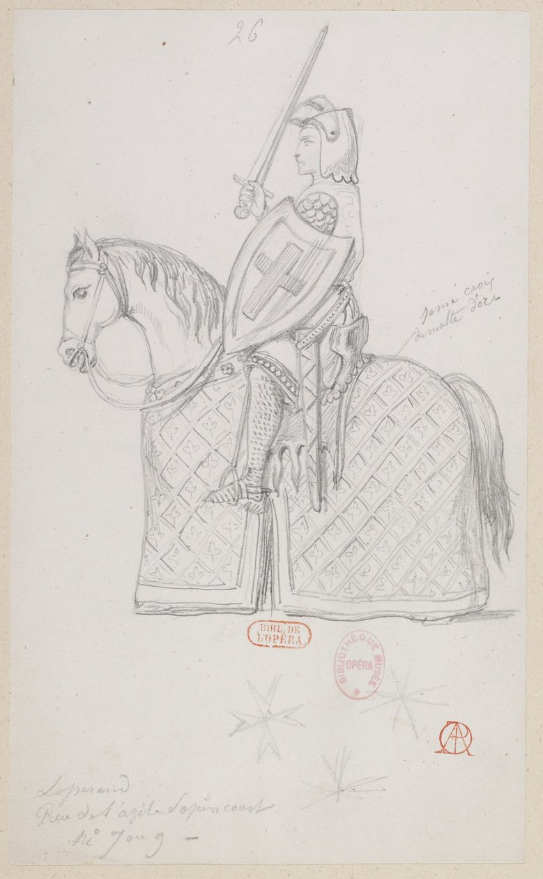 Halévy - La magicienne - maquettes de costumes par Alfred Albert - 26. (Jeu d
