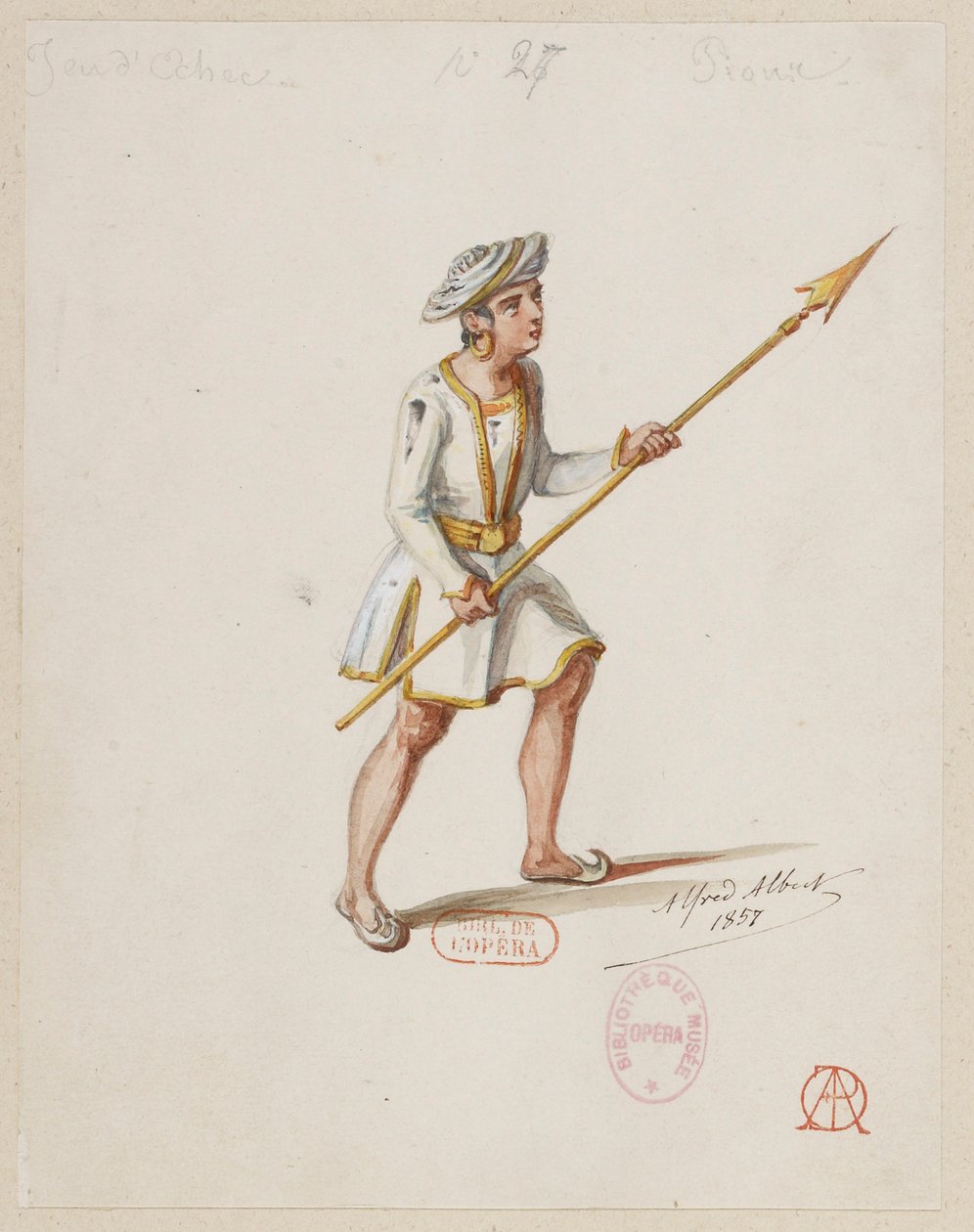 Halévy - La magicienne - maquettes de costumes par Alfred Albert - 27. Jeu d