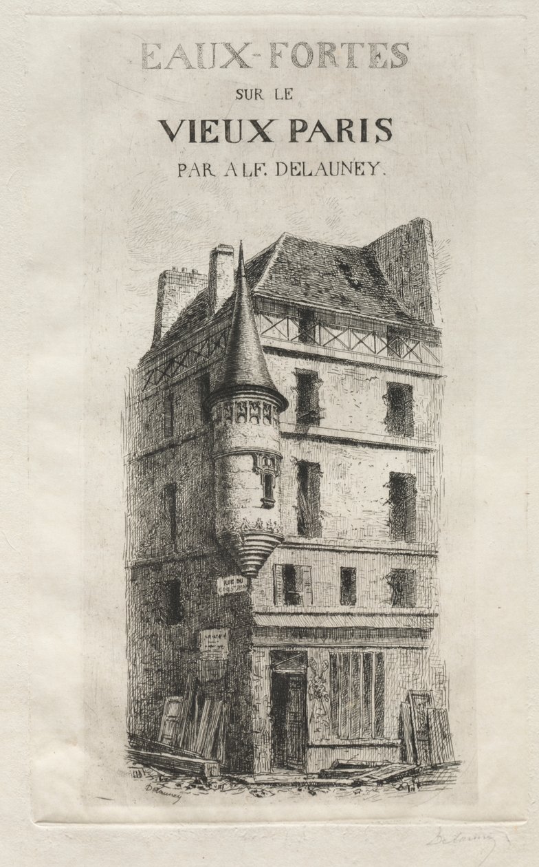 Tourelle rue du Coq Saint-Jean - Alfred Alexandre Delauney