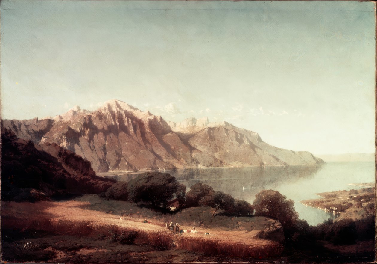 Vue sur le lac Léman - Alfred Chavannes