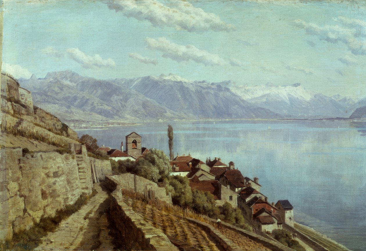 Le village de Saint-Saphorin - Alfred Chavannes