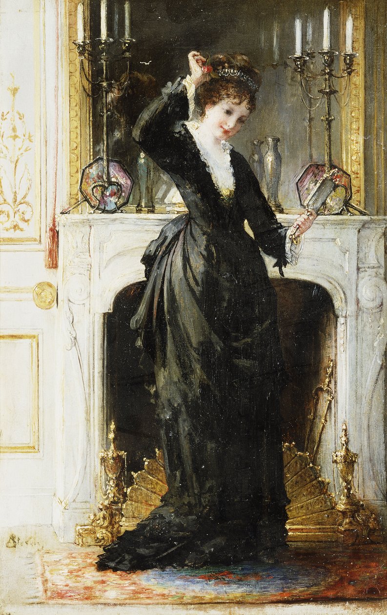 Dans le boudoir - Alfred Emile Stevens