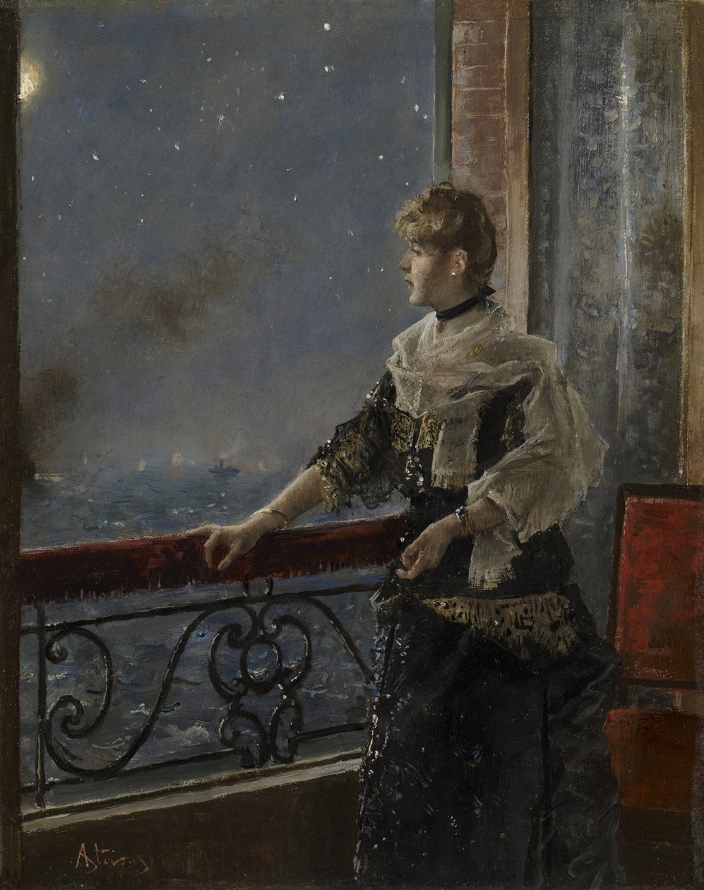 Clair de lune - Alfred Emile Stevens