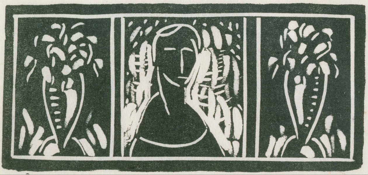 Linogravure avec hommage de Sherwood Anderson - Alfred H. Maurer