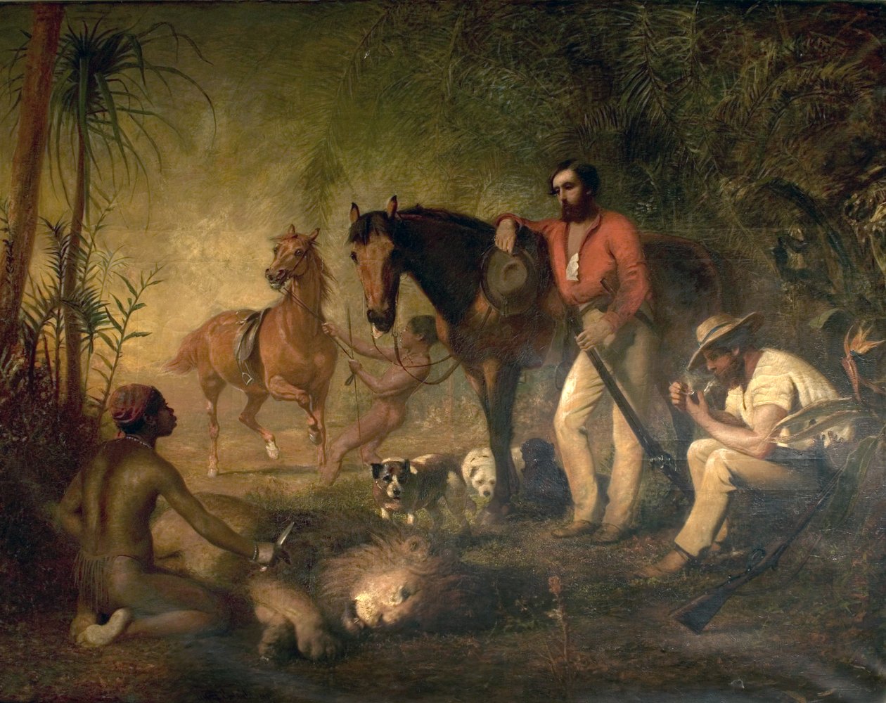 Après la chasse au lion - Alfred Hichens Corbould