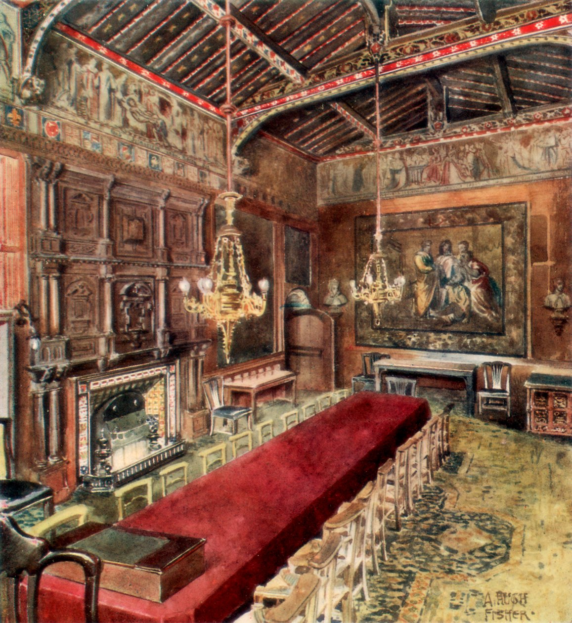 Chambre de Jérusalem, abbaye de Westminster - Alfred Hugh Fisher